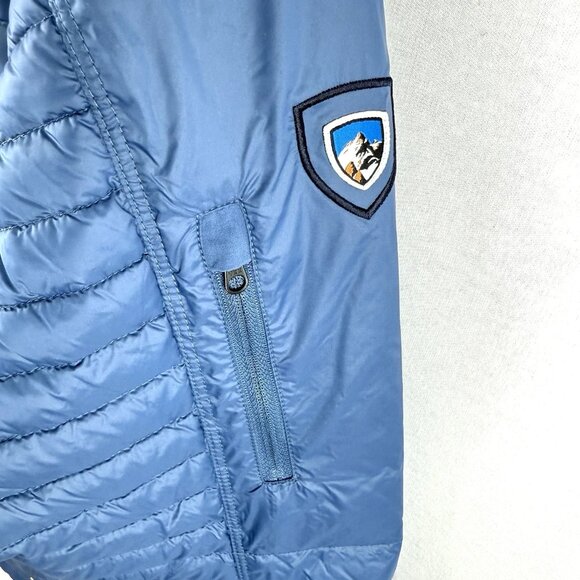 Kuhl Men's Size L Spyfire Hoody Goose Down Powell Blue MSRP $299 - Picture 8 of 16